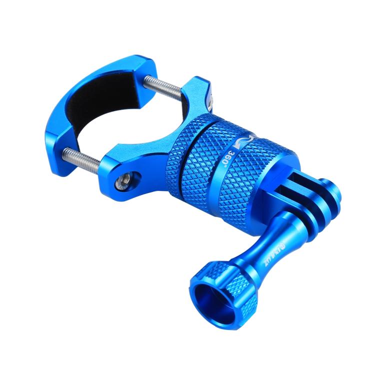 Soporte PULUZ adaptador de manillar de aluminio para bicicleta con rotación de 360 grados con tornillo para GoPro Hero12 Bla…