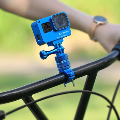 Soporte PULUZ adaptador de manillar de aluminio para bicicleta con rotación de 360 grados con tornillo para GoPro Hero12 Bla…