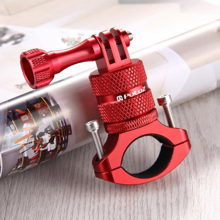 Soporte PULUZ adaptador de manillar de aluminio para bicicleta con rotación de 360 grados con tornillo para GoPro Hero12 Bla…