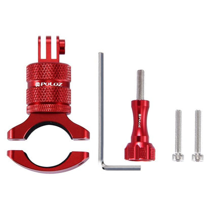 Soporte PULUZ adaptador de manillar de aluminio para bicicleta con rotación de 360 grados con tornillo para GoPro Hero12 Bla…