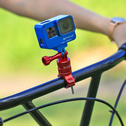 Soporte PULUZ adaptador de manillar de aluminio para bicicleta con rotación de 360 grados con tornillo para GoPro Hero12 Bla…