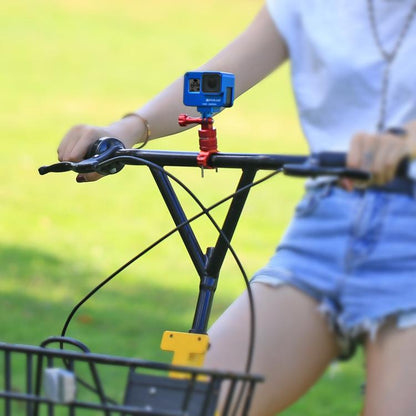 Soporte PULUZ adaptador de manillar de aluminio para bicicleta con rotación de 360 grados con tornillo para GoPro Hero12 Bla…