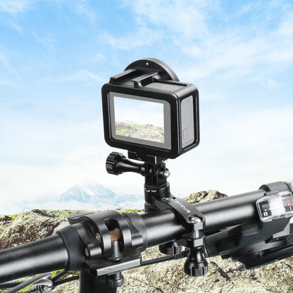 Soporte PULUZ adaptador de manillar de aluminio para bicicleta con rotación de 360 grados con tornillo para GoPro Hero12 Bla…
