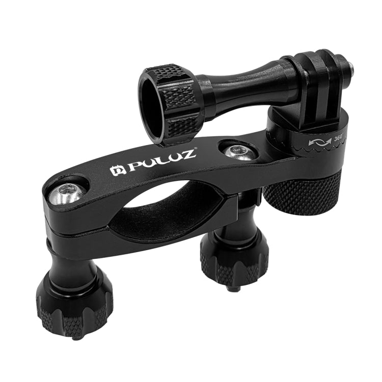 Soporte PULUZ adaptador de manillar de aluminio para bicicleta con rotación de 360 grados con tornillo para GoPro Hero12 Bla…