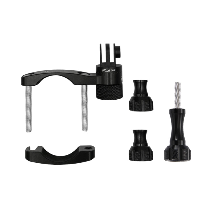 Soporte PULUZ adaptador de manillar de aluminio para bicicleta con rotación de 360 grados con tornillo para GoPro Hero12 Bla…