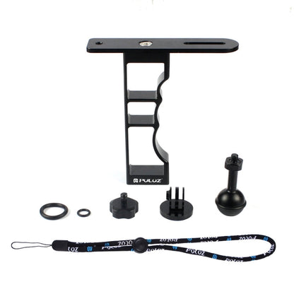 Soporte PULUZ CNC Aluminio para fotografía de buceo con una sola mano Soporte de mano, Compatible con, GoPro NEW HERO / HERO…