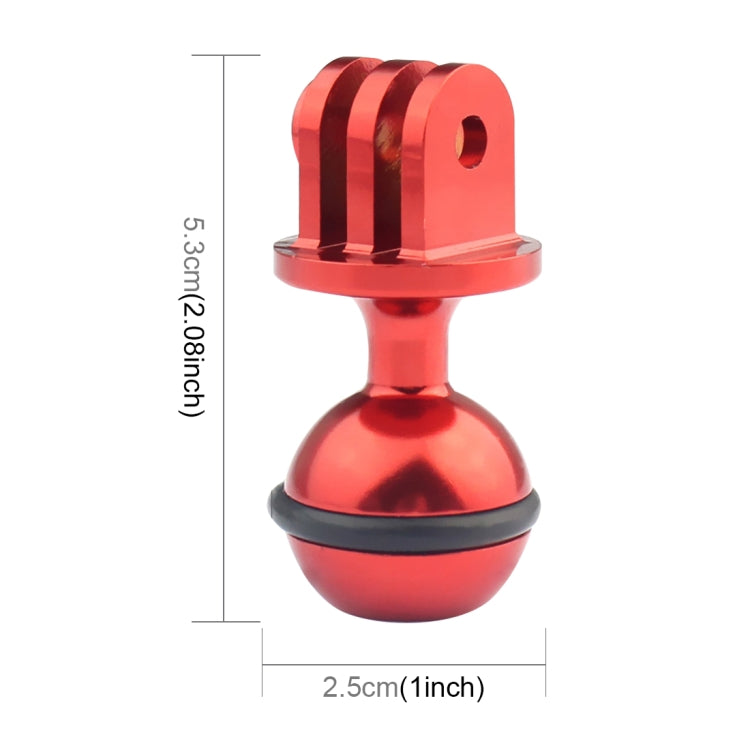 Soporte adaptador de rótula de bola de aluminio CNC PULUZ para GoPro Hero12 Black / Hero11 /10/9/8/7/6/5, Insta360 Ace / Ace…