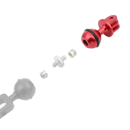Soporte adaptador de rótula de bola de aluminio CNC PULUZ para GoPro Hero12 Black / Hero11 /10/9/8/7/6/5, Insta360 Ace / Ace…