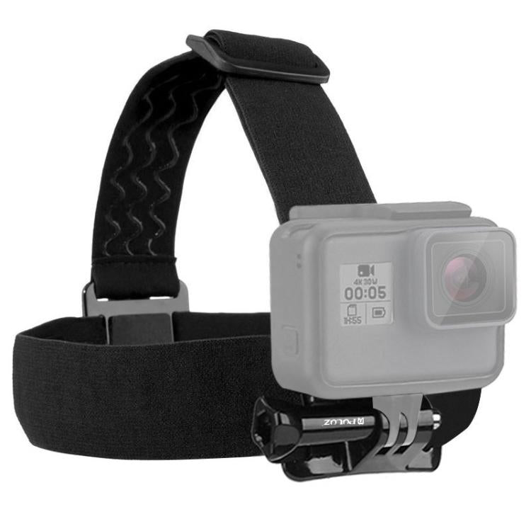Correa de la cabeza ajustable del cinturón de montaje elástico PULUZ para GOPRO, INSTA360 ONE R, OSMO Acción y otras cámaras…