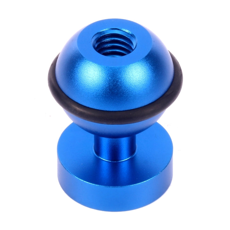 Adaptador de cabezal esférico de aluminio CNC PULUZ para GoPro, Insta360, y otras cámaras de acción, diámetro: 2,5 cm (azul)