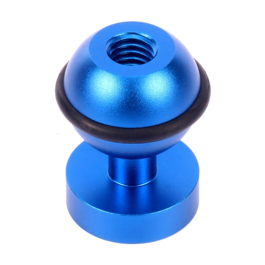 Adaptador de cabezal esférico de aluminio CNC PULUZ para GoPro, Insta360, y otras cámaras de acción, diámetro: 2,5 cm (azul)