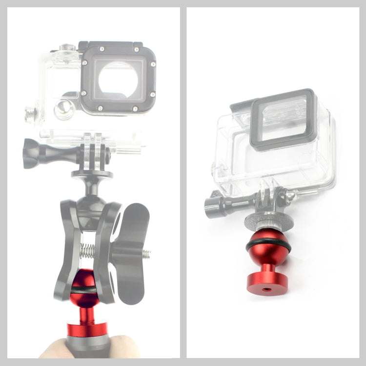 Soporte adaptador de rótula de bola de aluminio CNC PULUZ para GoPro Hero12 Black / Hero11 /10/9/8/7/6/5, Insta360 Ace / Ace…