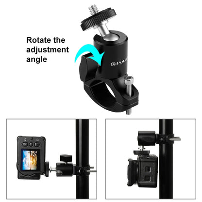 PULUZ BICICLE ALUMINIO HANDERNARIO TRIPOD BALL CABETE ADAPTADOR DE LA CABETE PARA GOPRO HERO10 NEGRO / HERO9 NEGRO / HERO8 N…