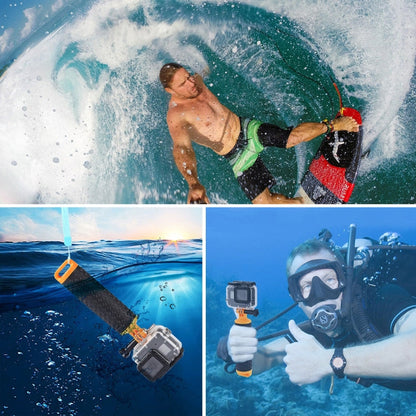 Correa PULUZ - Varillas de flotabilidad con mango flotante y para GoPro HERO9 Black / HERO8 Black / HERO7 / 6/5/5 Session /……