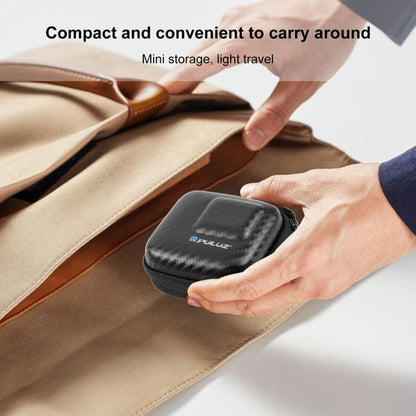 Bolsa de almacenamiento Mini portátil de fibra de carbono PULUZ, GoPro, Mijia, Xiaoyi y otras cámaras de tamaño similar para…