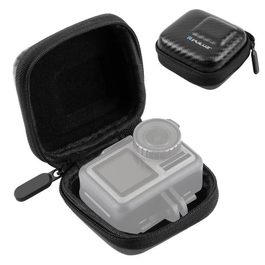 Bolsa de almacenamiento Mini portátil de fibra de carbono PULUZ, GoPro, Mijia, Xiaoyi y otras cámaras de tamaño similar para…