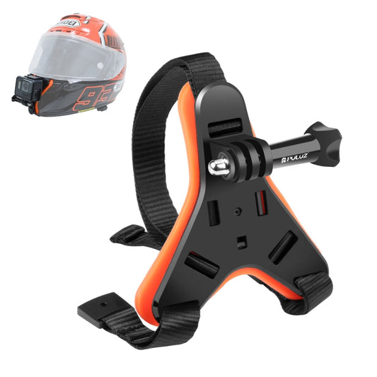 Correa de barbilla para casco de motocicleta PULUZ, soporte para cinturón para GoPro, Insta360, y otras cámaras de acción