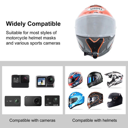 Correa de barbilla para casco de motocicleta PULUZ, soporte para cinturón para GoPro, Insta360, y otras cámaras de acción —…