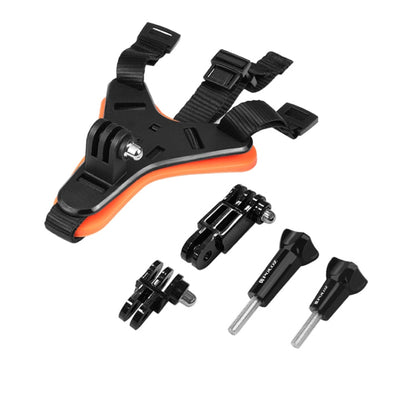 Correa de barbilla para casco de motocicleta PULUZ, soporte para cinturón para GoPro, Insta360, y otras cámaras de acción —…