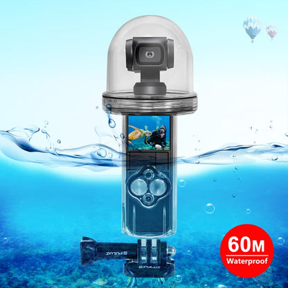 Carcasa PULUZ 60m impermeable subacuática Funda de buceo para DJI Osmo Pocket