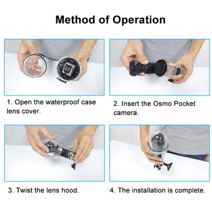 Carcasa PULUZ 60m impermeable subacuática Funda de buceo para DJI Osmo Pocket — imagen 8