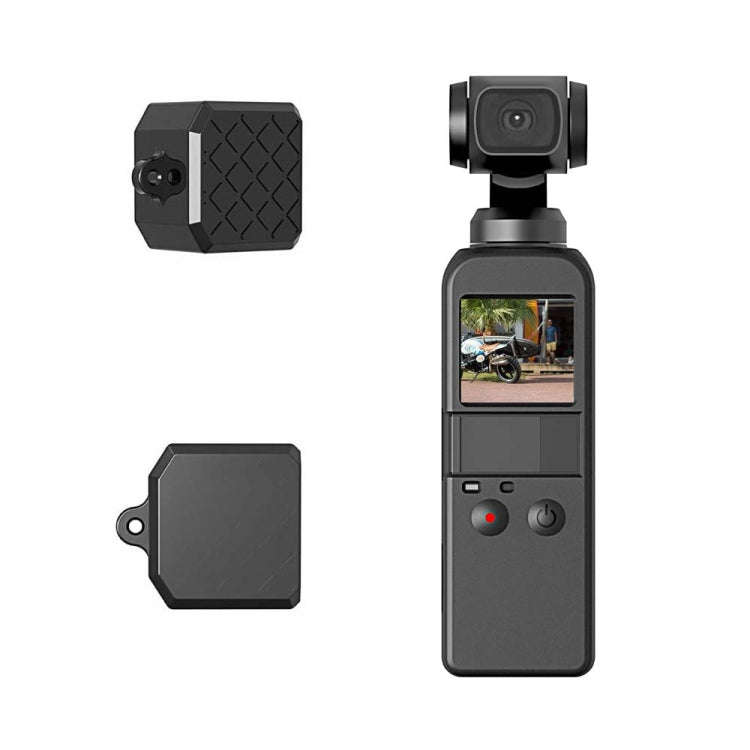 Juego de fundas de silicona PULUZ 2 en 1 con textura de diamante para DJI Osmo Pocket (Negro) — imagen 5
