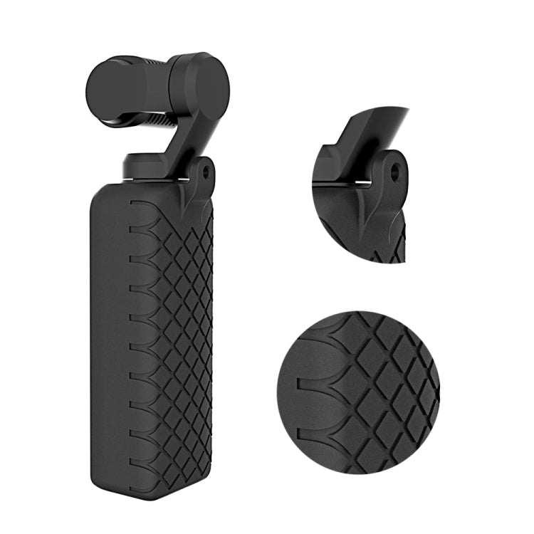 Juego de fundas de silicona PULUZ 2 en 1 con textura de diamante para DJI Osmo Pocket (Negro) — imagen 7