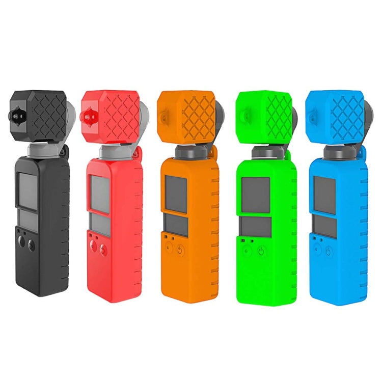 Juego de fundas de silicona PULUZ 2 en 1 con textura de diamante para DJI Osmo Pocket (Negro) — imagen 10