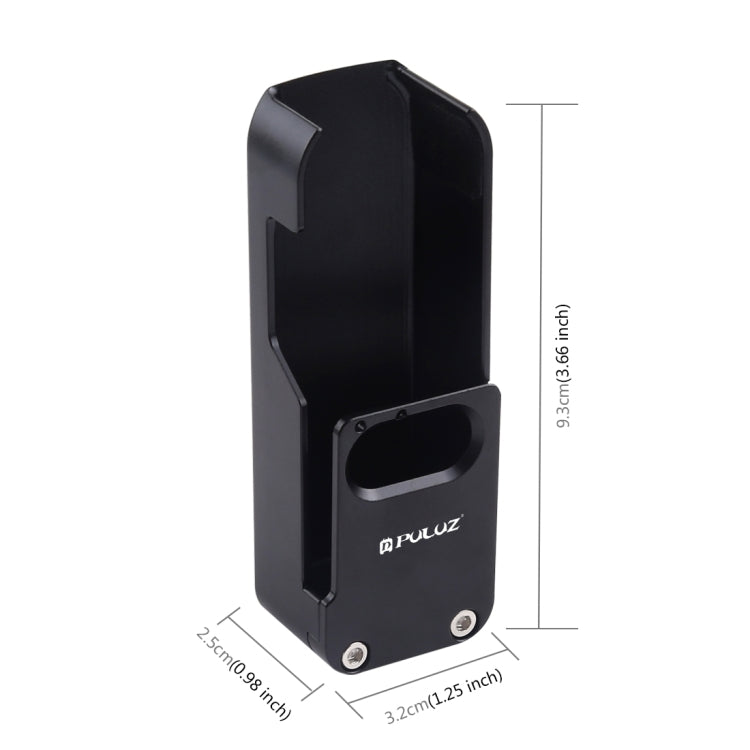 Carcasa PULUZ Carcasa protectora de aleación de aluminio CNC para bolsillo OSMO (negro) para DJI Osmo — imagen 3