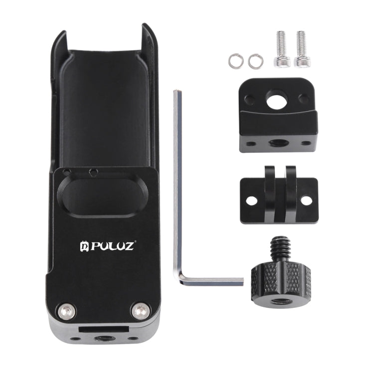 Carcasa PULUZ Carcasa protectora de aleación de aluminio CNC para bolsillo OSMO (negro) para DJI Osmo — imagen 6