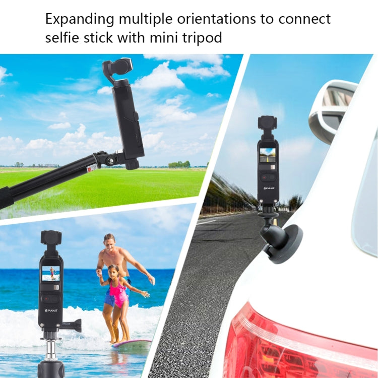 Carcasa PULUZ Carcasa protectora de aleación de aluminio CNC para bolsillo OSMO (negro) para DJI Osmo — imagen 7