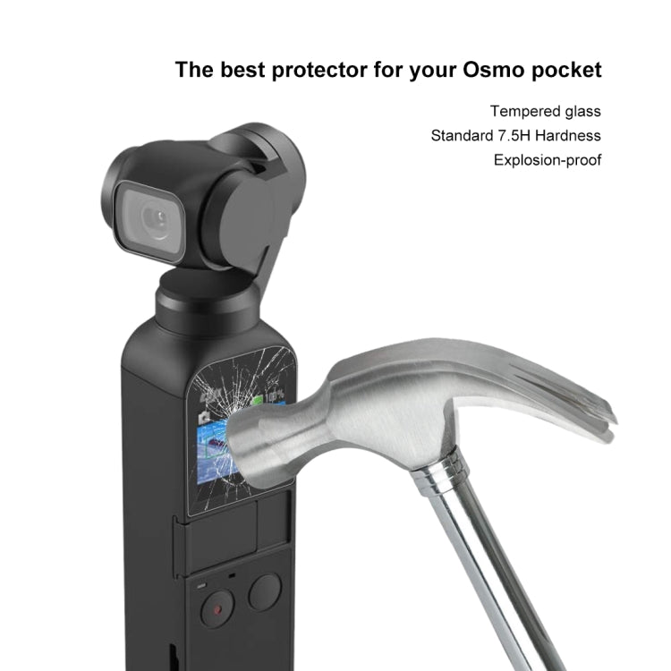 Lente de vidrio PULUZ 9H 2.5D HD Protector de templado + Película de pantalla para DJI Osmo Pocket — imagen 7