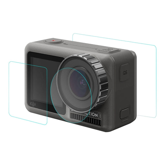 Lente PULUZ + Pantalla LCD delantera y trasera 9H 2.5D Película de vidrio templado