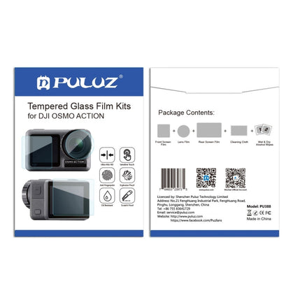 Lente PULUZ + Pantalla LCD delantera y trasera 9H 2.5D Película de vidrio templado — imagen 4