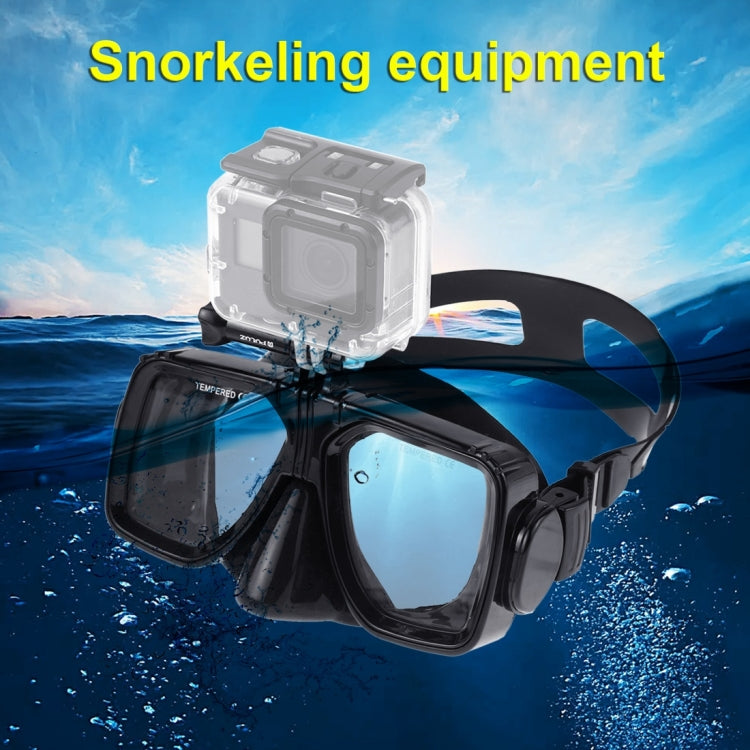 PULUZ Equipo de buceo para deportes acuáticos Máscara de buceo Gafas de natación para GoPro Hero12 Black / Hero11/10/9/8/7/6…