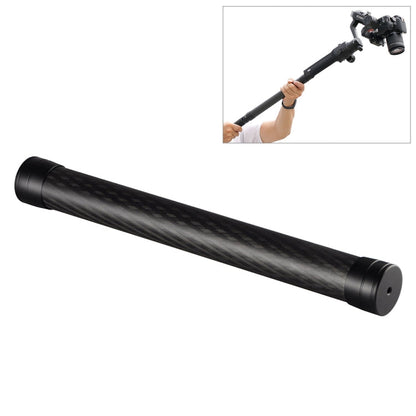 Varilla extensible de varilla monopié de extensión de fibra de carbono, longitud: 35 cm (negro)
