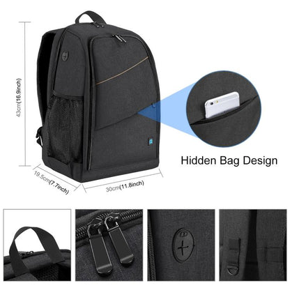Mochila [US Almacén] PULUZ - portátil para exteriores, impermeable, resistente a arañazos, con doble hombro, estabilizador P…
