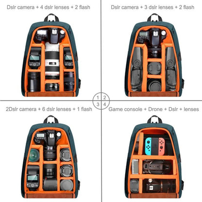 Mochila [US Almacén] PULUZ - portátil para exteriores, impermeable, resistente a arañazos, con doble hombro, estabilizador P…