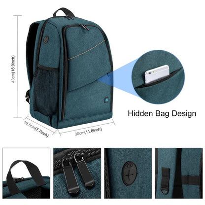Mochila [US Almacén] PULUZ - portátil para exteriores, impermeable, resistente a arañazos, con doble hombro, estabilizador P…