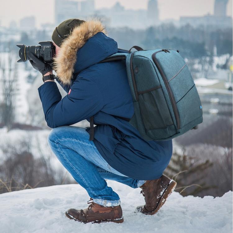 Mochila [US Almacén] PULUZ - portátil para exteriores, impermeable, resistente a arañazos, con doble hombro, estabilizador P…