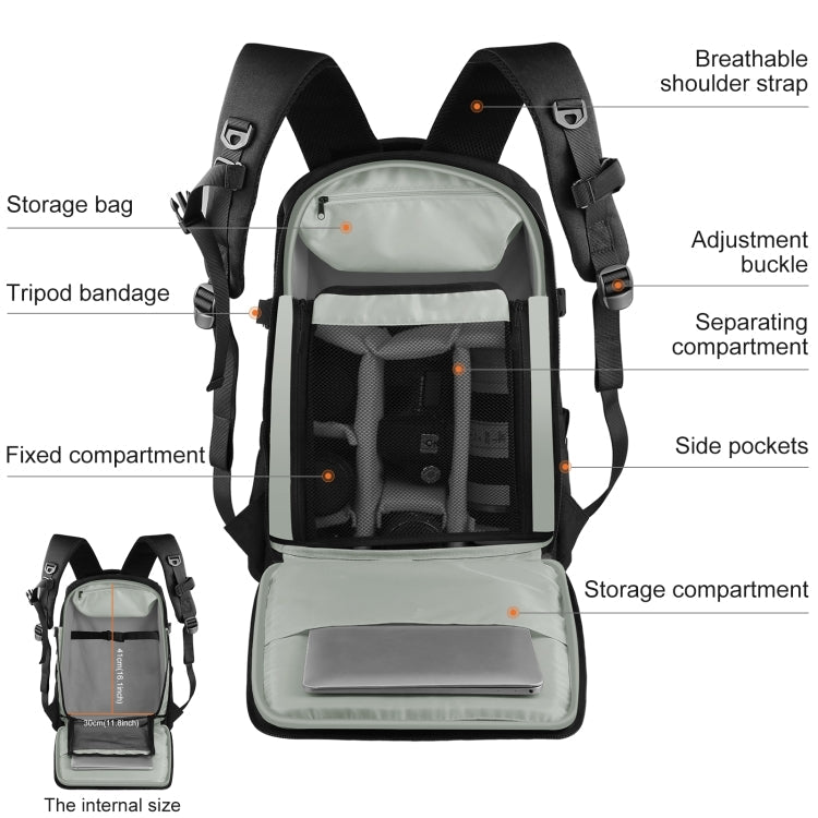 Mochila [RUS Almacén] PULUZ Outdoor Portátil Impermeable A prueba de agua A prueba de arañazos Pandheld PTZ Estabilizador Bo…