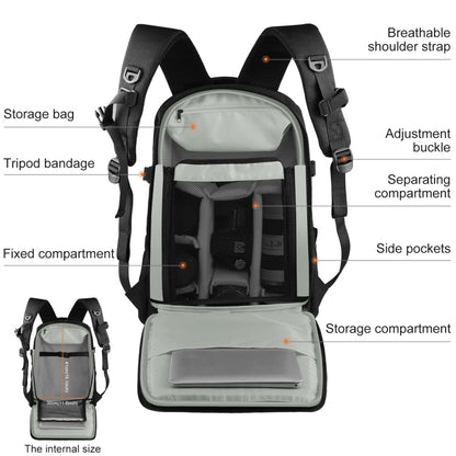 Mochila [RUS Almacén] PULUZ Outdoor Portátil Impermeable A prueba de agua A prueba de arañazos Pandheld PTZ Estabilizador Bo…