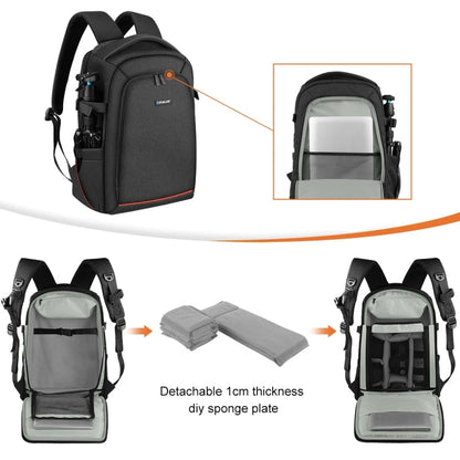 Mochila [RUS Almacén] PULUZ Outdoor Portátil Impermeable A prueba de agua A prueba de arañazos Pandheld PTZ Estabilizador Bo…