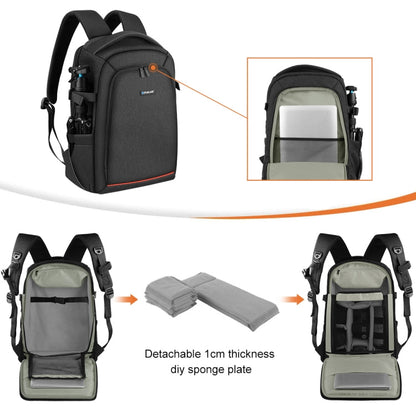 Mochilas Puluz al Air libre portátil impermeable a prueba de agua a prueba de rasguños dual hombros PTZ Estabilizador Bolsa……