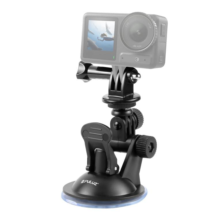 Soporte de ventosa PULUZ para automóvil con tornillo, adaptador de montaje para trípode y bolsa de almacenamiento para GoPro…