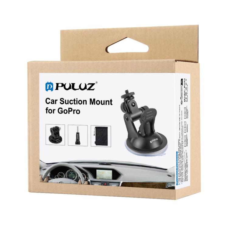 Soporte de ventosa PULUZ para automóvil con tornillo, adaptador de montaje para trípode y bolsa de almacenamiento para GoPro…