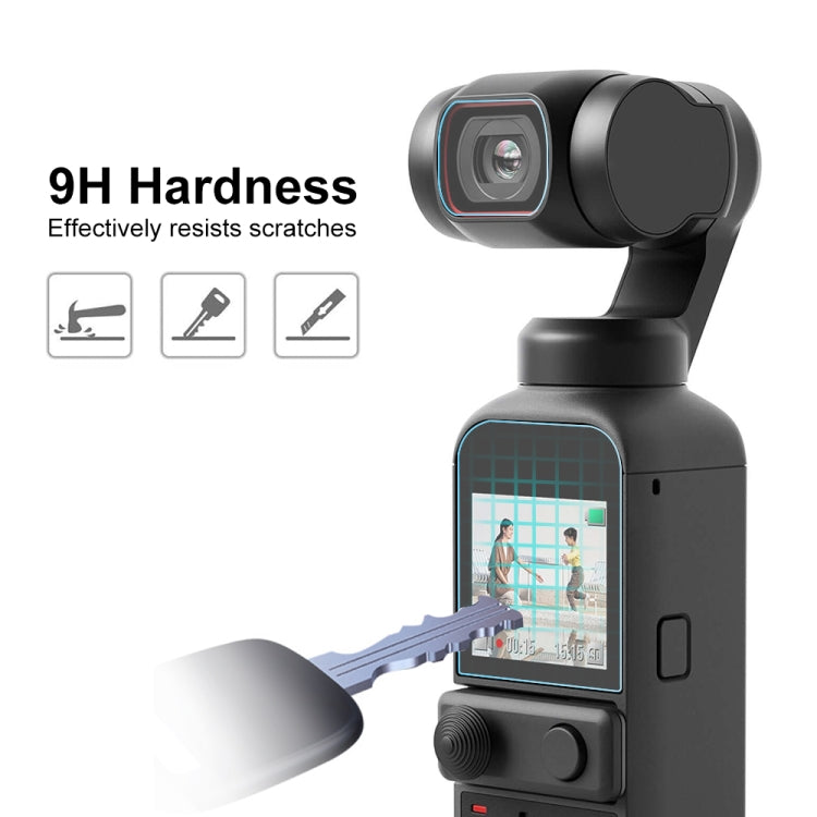 Lente de vidrio PULUZ 9H 2.5D HD Protector de templado + Película de pantalla para DJI Osmo Pocket 2 — imagen 4