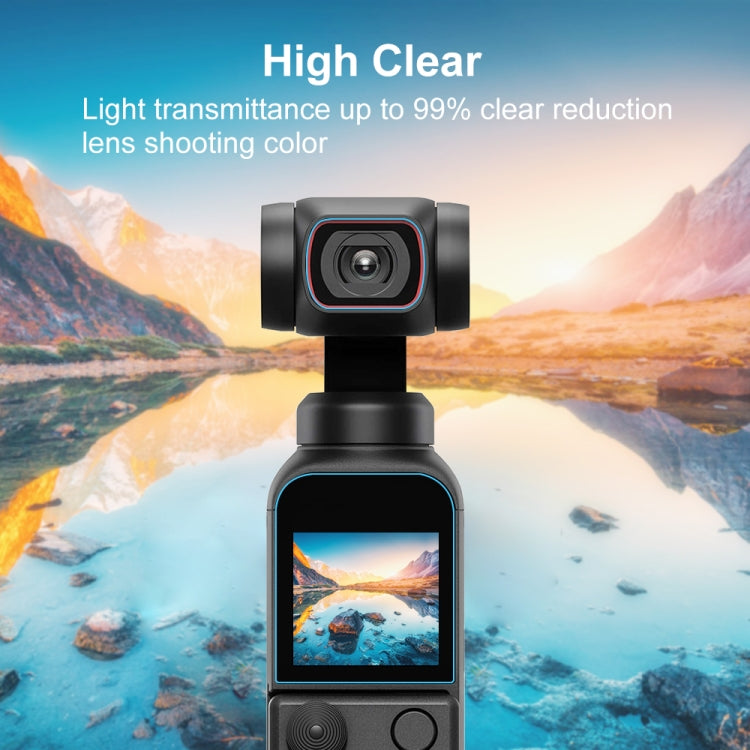 Lente de vidrio PULUZ 9H 2.5D HD Protector de templado + Película de pantalla para DJI Osmo Pocket 2 — imagen 5