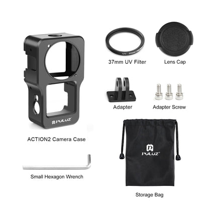 Jaula protectora de aleación de aluminio CNC de carcasa puluz (Negro) — imagen 7