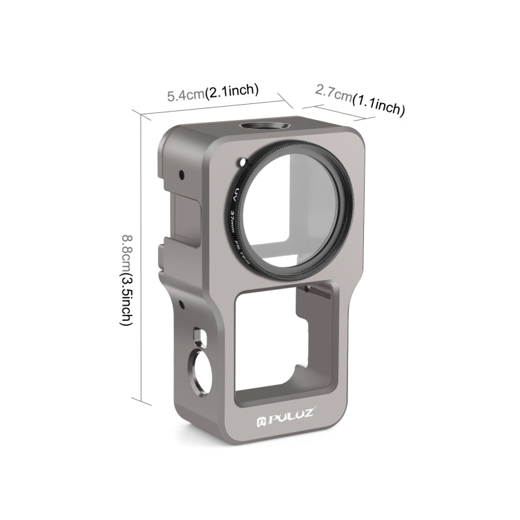 Jaula de aleación de aluminio PULUZ CNC (color titanio) — imagen 2